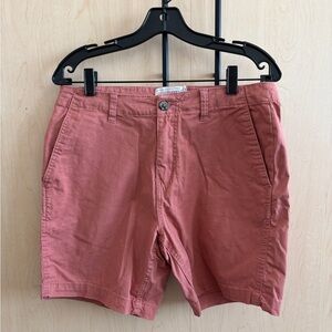 Free Planet Men's Salmon Flat Front Shorts